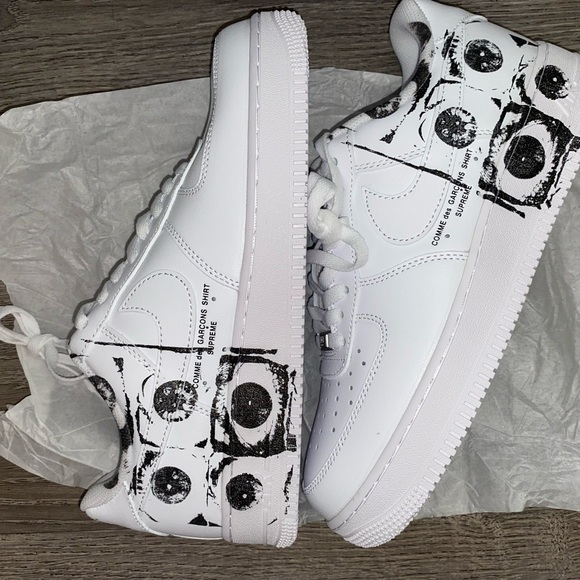 White Nike Air Force 1 shoes - Picture 3 of 6